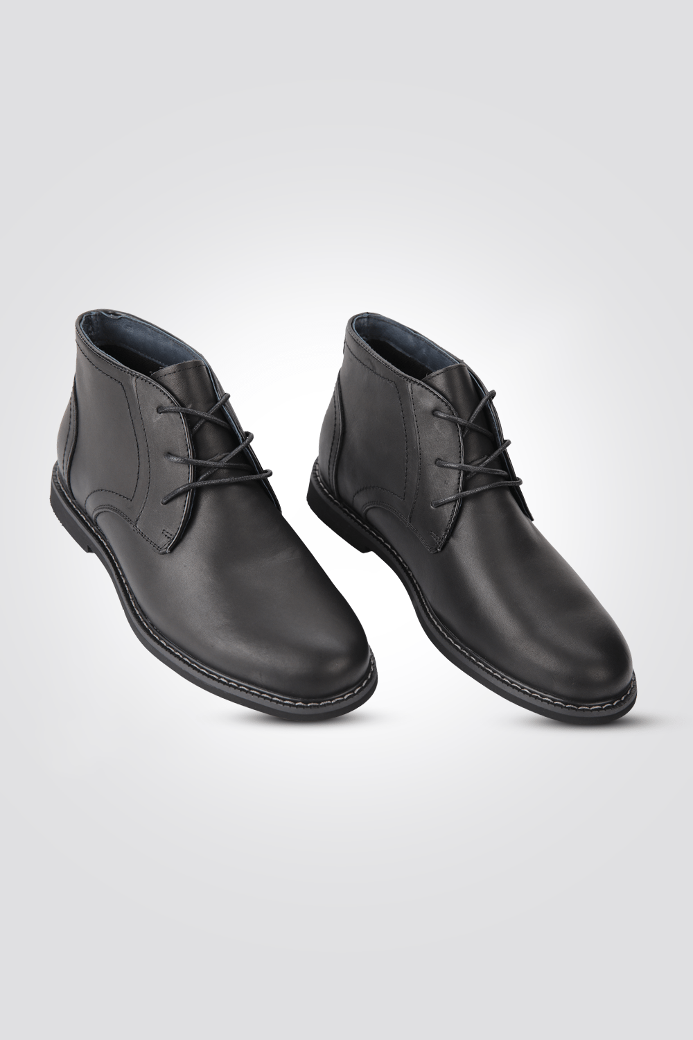 KENNETH COLE - מגפון עור לגבר בצבע שחור - MASHBIR//365