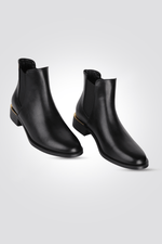 KENNETH COLE - מגפון עור לנשים בצבע שחור - MASHBIR//365