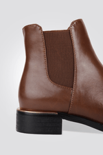 KENNETH COLE - מגפון עור לנשים בצבע חום - MASHBIR//365