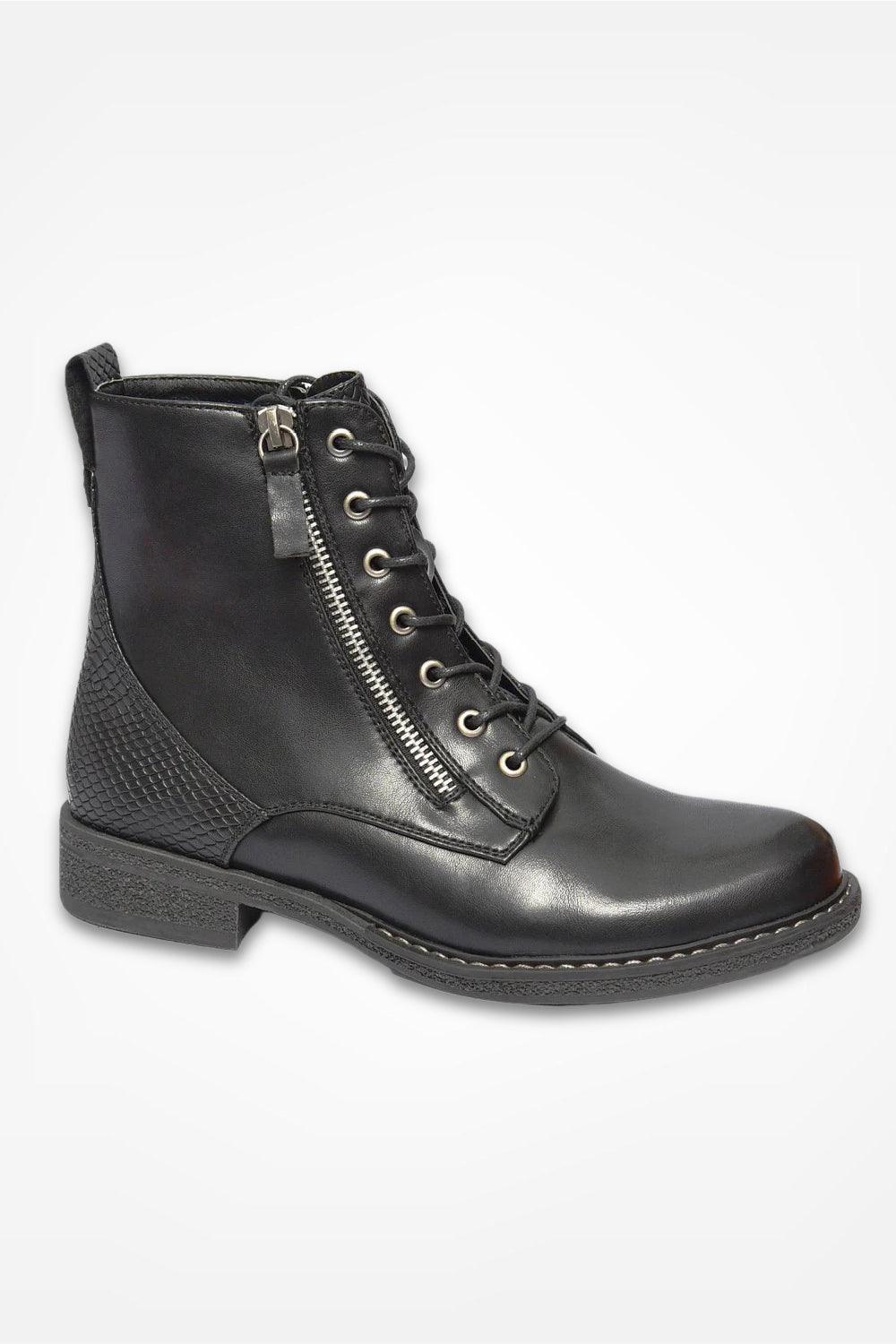 LADY COMFORT - מגפוני נוחות Snake שחור - MASHBIR//365