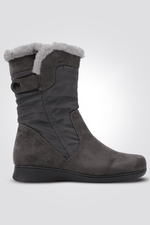 LADY COMFORT - מגפונים לנשים עם פרווה בצבע אפור - MASHBIR//365