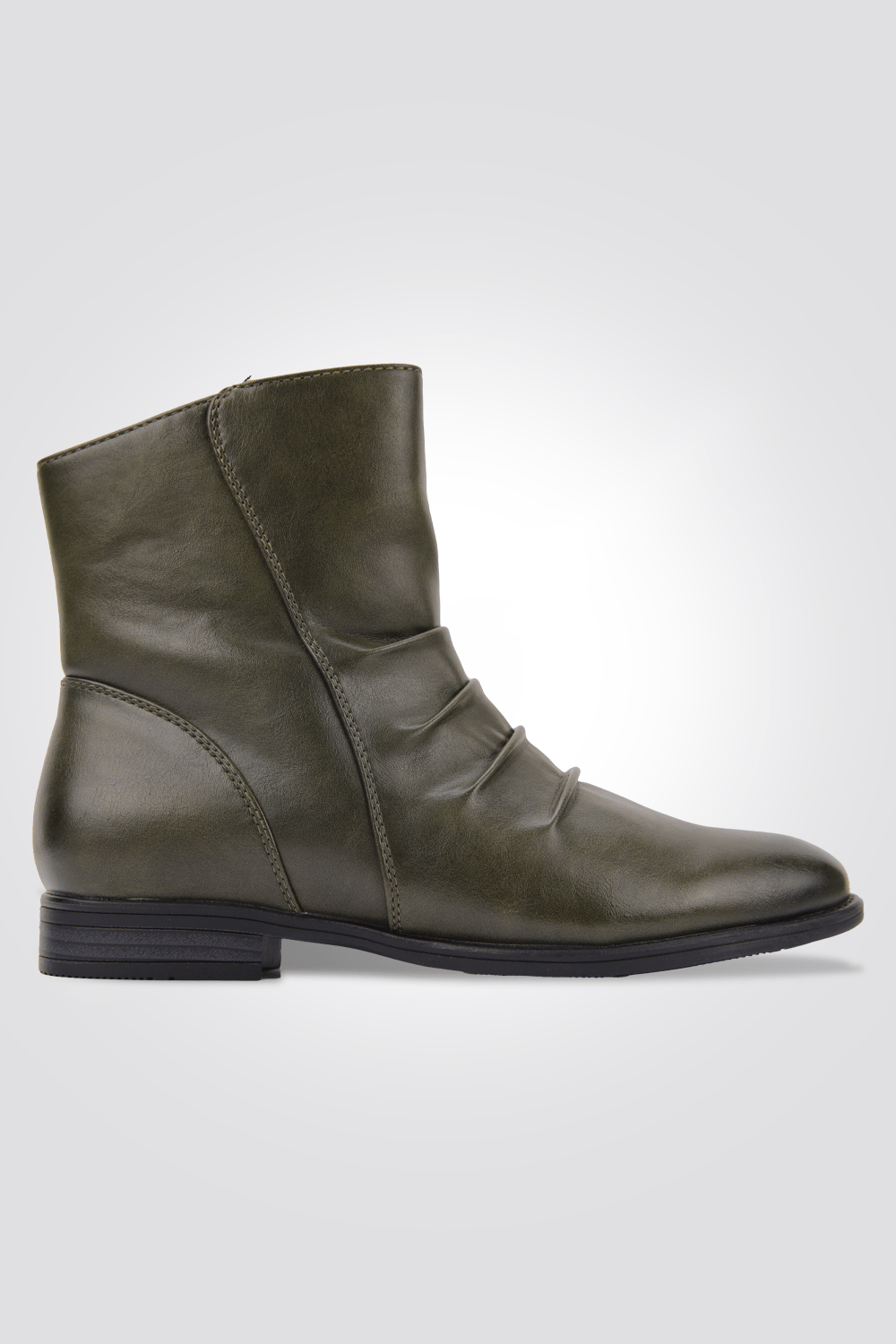 LADY COMFORT - מגפונים לנשים עם כיוץ בצבע ירוק זית - MASHBIR//365