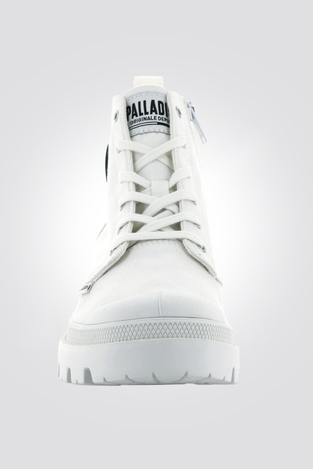PALLADIUM - מגפונים לנשים PALLABASE TWILL STAR WHITE בצבע לבן - MASHBIR//365