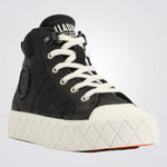 PALLADIUM - מגפונים לנוער ACE KIDS LO CUFF בצבע שחור ולבן - MASHBIR//365