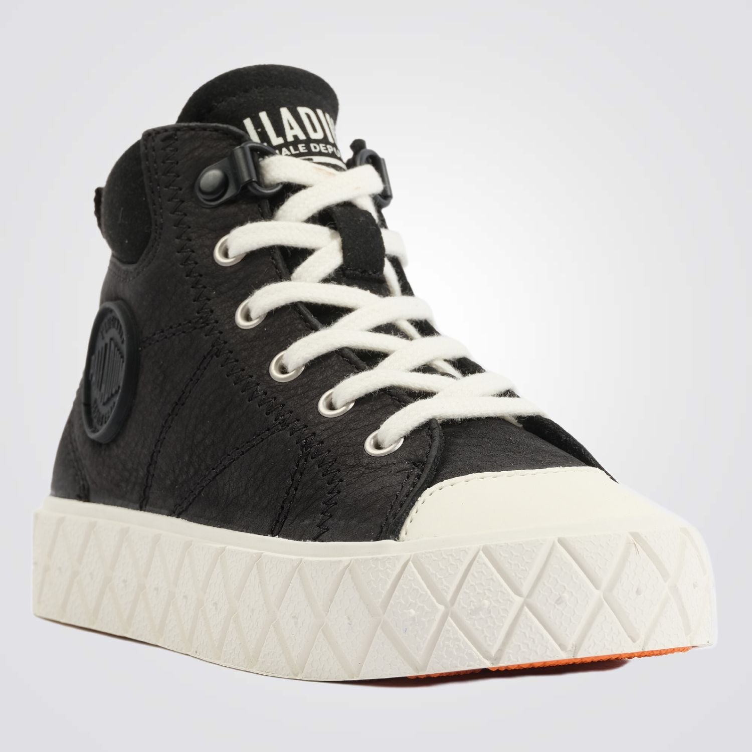 PALLADIUM - מגפונים לנוער ACE KIDS LO CUFF בצבע שחור ולבן - MASHBIR//365