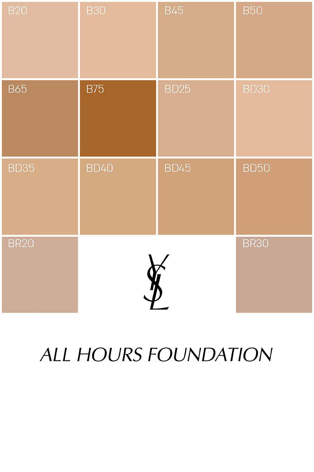 Yves Saint Laurent - מייק אפ All Hours מעניק כיסוי מלא בגימור מאט עמיד במיוחד 25 מ"ל - MASHBIR//365