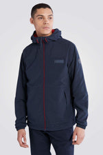 TIMBERLAND - מעיל בצבע NAVY עם כיתוב לוגו - MASHBIR//365