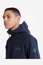 TIMBERLAND - מעיל בצבע NAVY עם כיתוב לוגו - MASHBIR//365