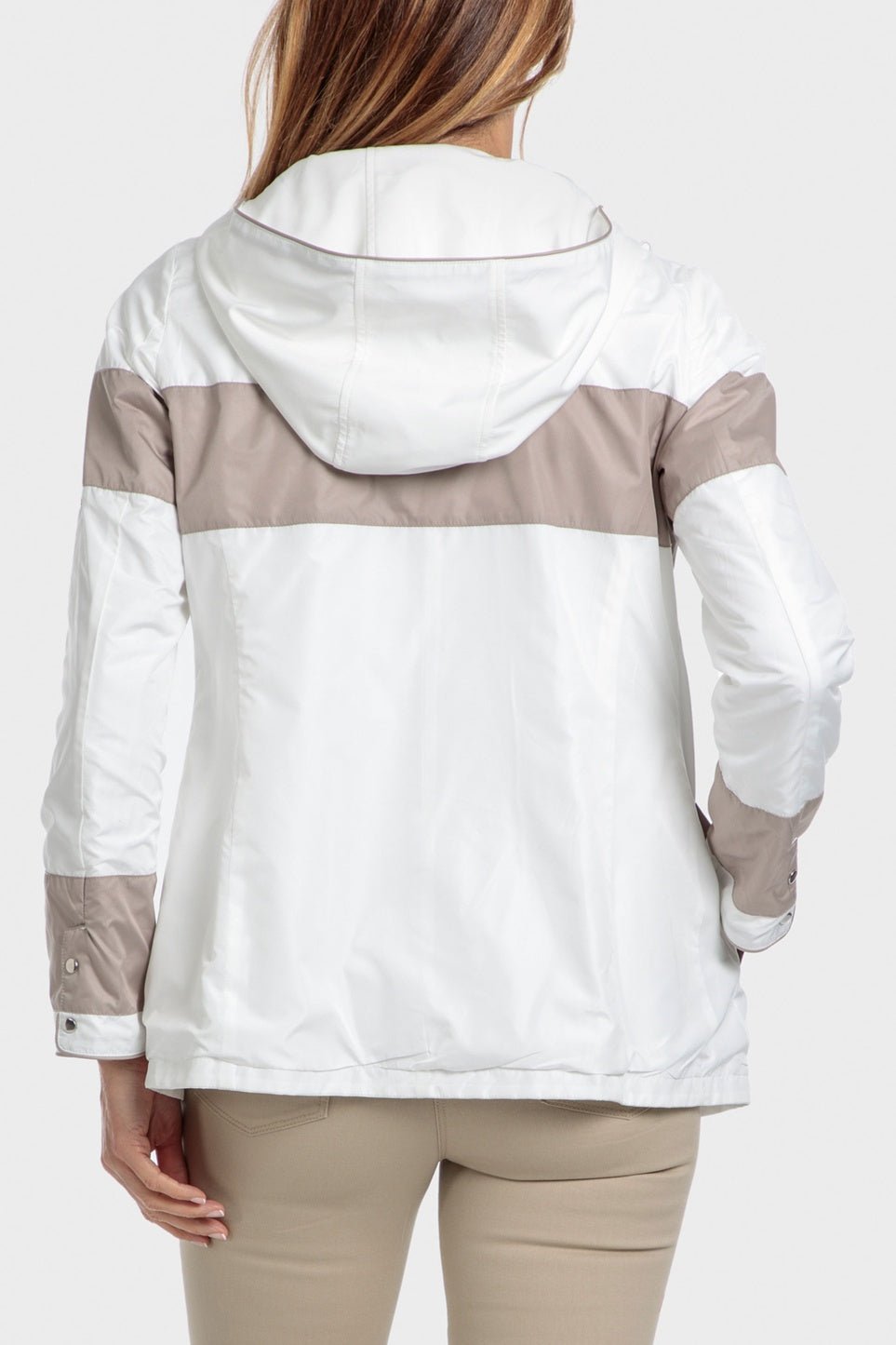 PUNT ROMA - מעיל דו צדדי בצבע לבן - MASHBIR//365