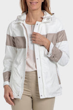 PUNT ROMA - מעיל דו צדדי בצבע לבן - MASHBIR//365