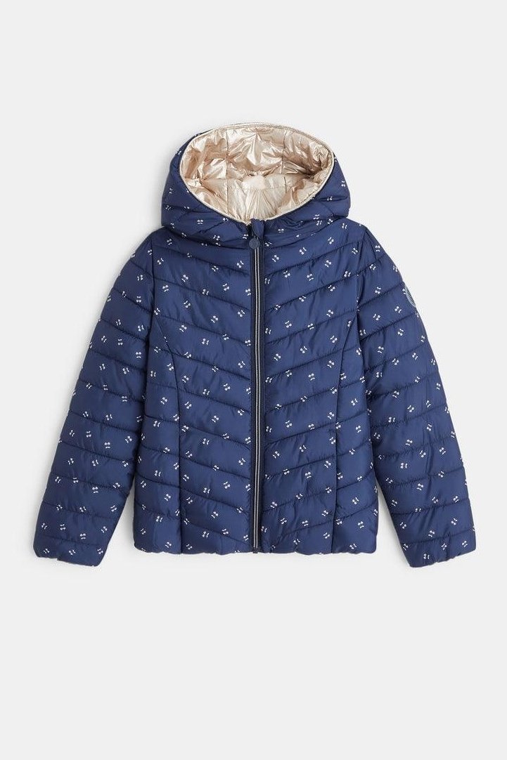 OKAIDI - מעיל דו צדדי בצבע נייבי לילדות - MASHBIR//365