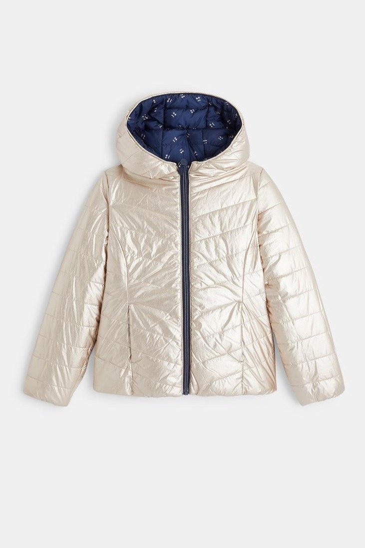 OKAIDI - מעיל דו צדדי בצבע נייבי לילדות - MASHBIR//365