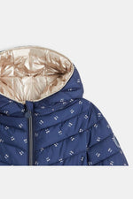 OKAIDI - מעיל דו צדדי בצבע נייבי לילדות - MASHBIR//365