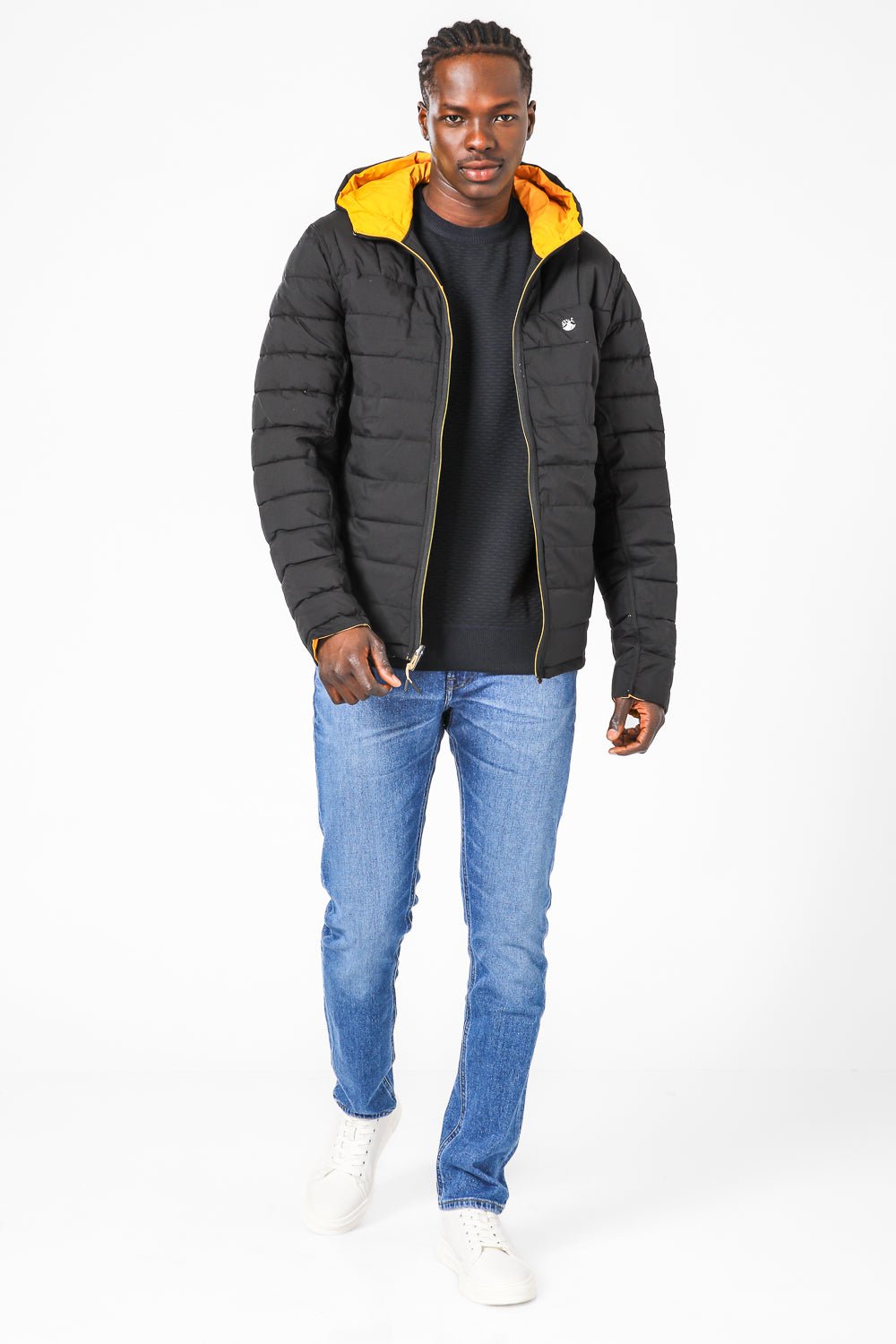 SCORCHER - מעיל דו צדדי בצבע שחור וצהוב - MASHBIR//365