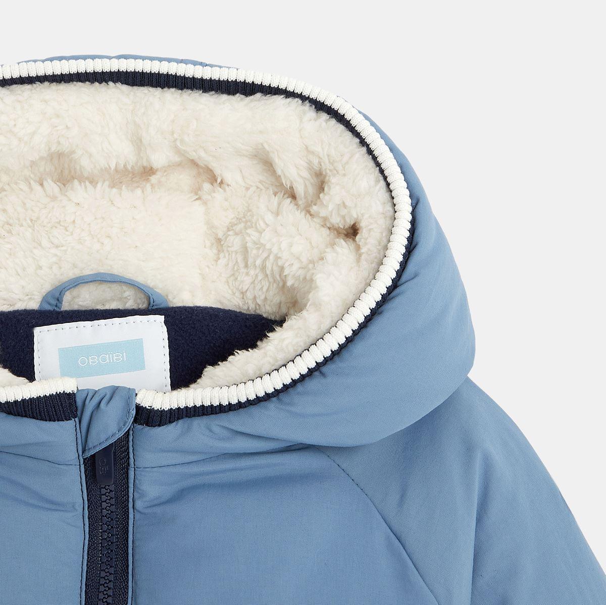 OBAIBI - מעיל דובון עם צווארון ארוך ופרוותי - MASHBIR//365