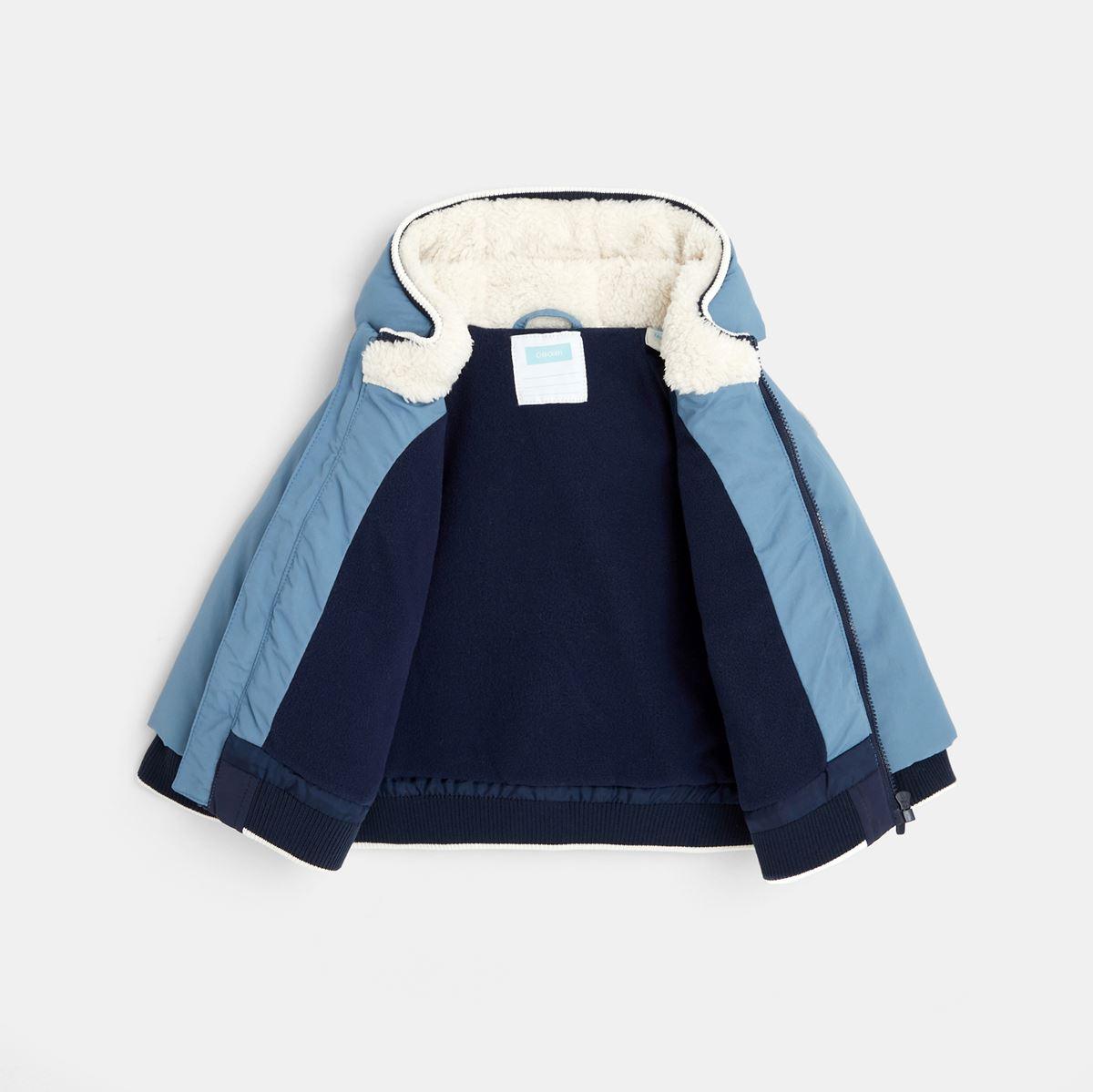 OBAIBI - מעיל דובון עם צווארון ארוך ופרוותי - MASHBIR//365