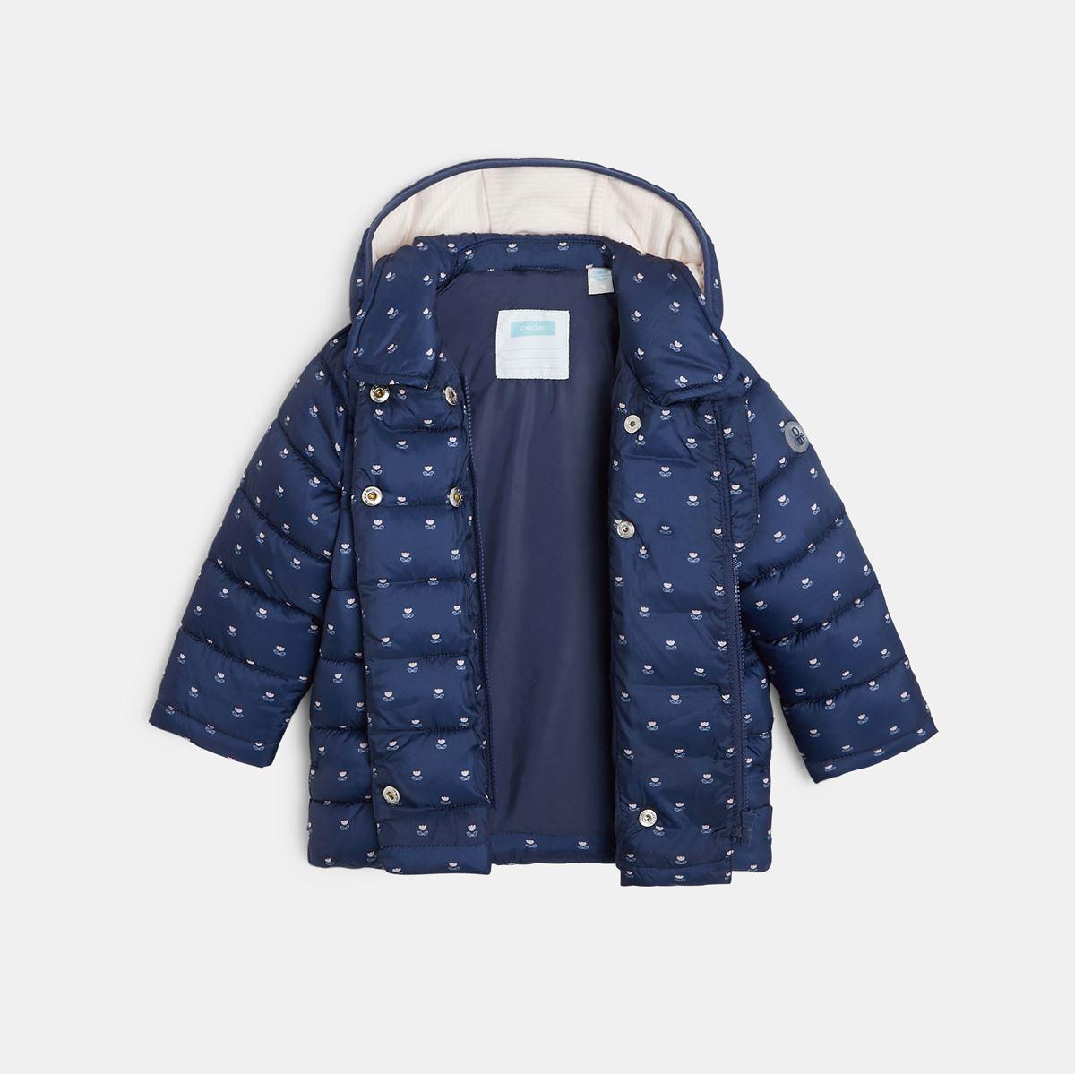 OBAIBI - מעיל דובון מרופד כחול - MASHBIR//365