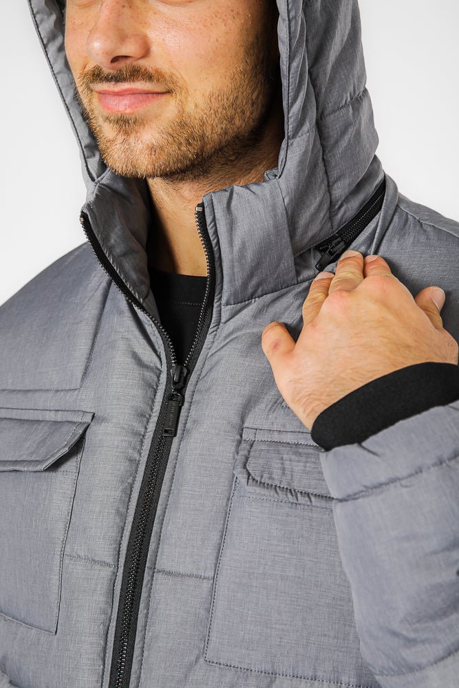 KENNETH COLE - מעיל פאפר עם כובע נשלף - MASHBIR//365