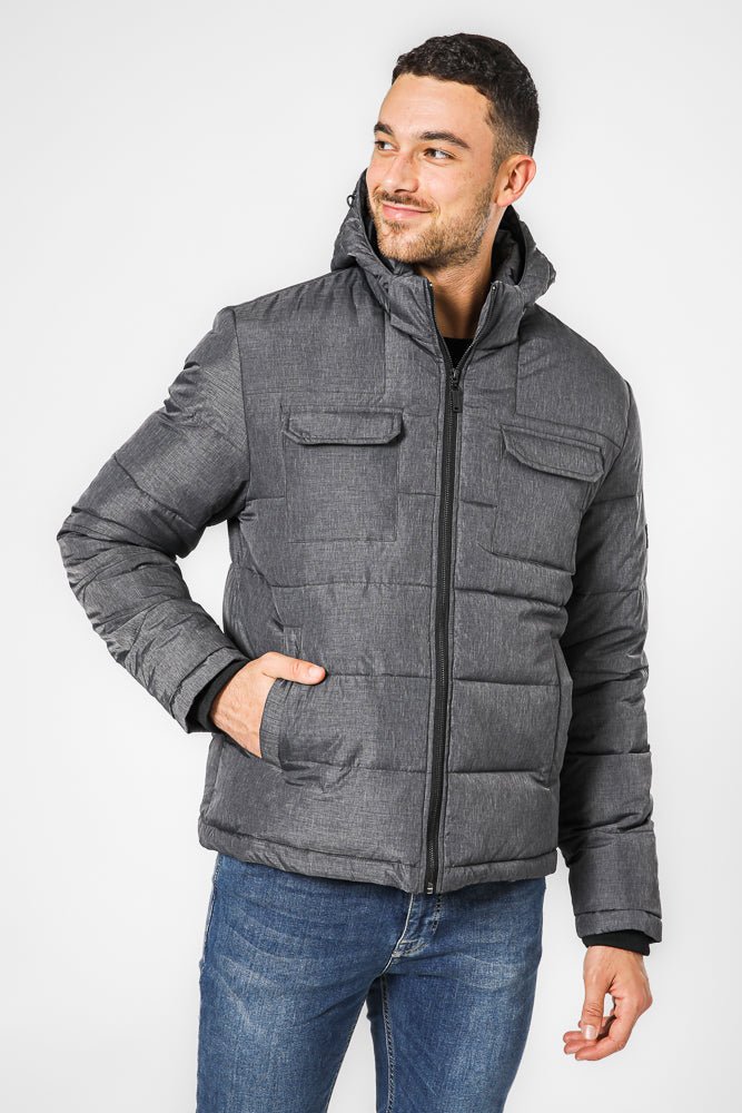 KENNETH COLE - מעיל פאפר עם כובע נשלף - MASHBIR//365