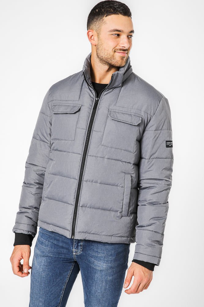 KENNETH COLE - מעיל פאפר עם כובע נשלף - MASHBIR//365