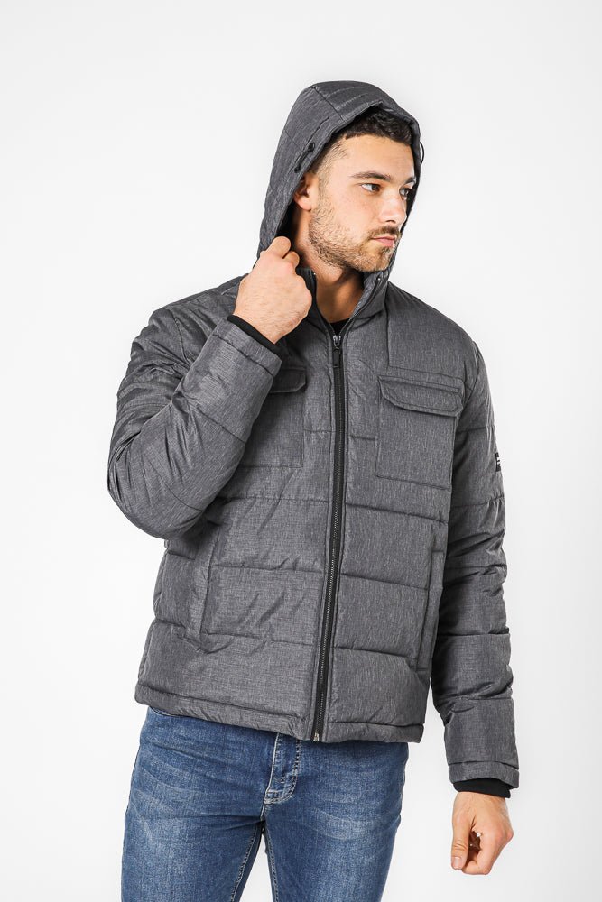 KENNETH COLE - מעיל פאפר עם כובע נשלף - MASHBIR//365