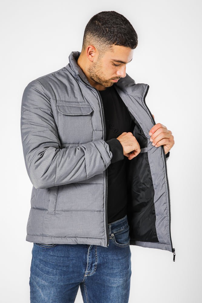 KENNETH COLE - מעיל פאפר עם כובע נשלף - MASHBIR//365