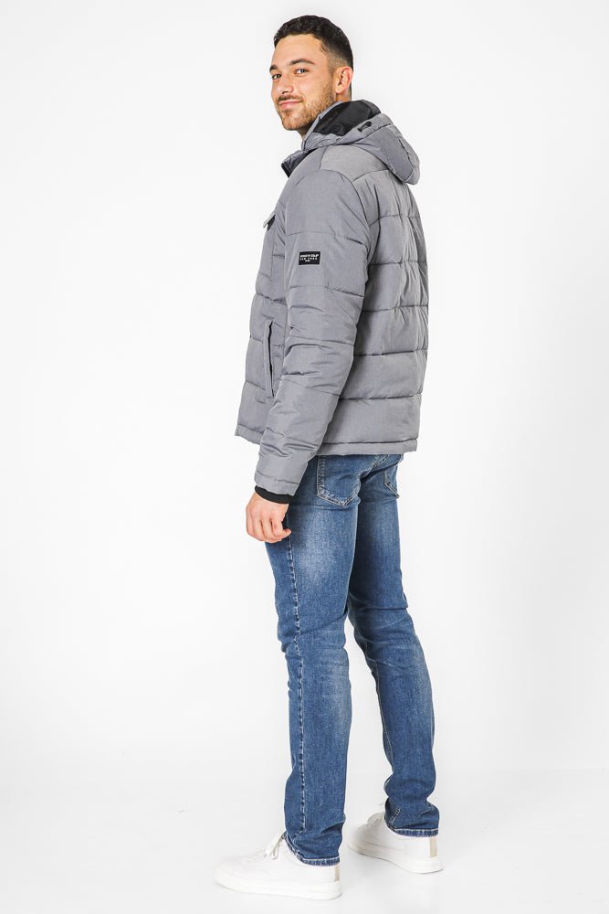 KENNETH COLE - מעיל פאפר עם כובע נשלף - MASHBIR//365