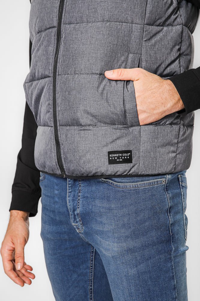 KENNETH COLE - מעיל פאפר עם כובע נשלף - MASHBIR//365