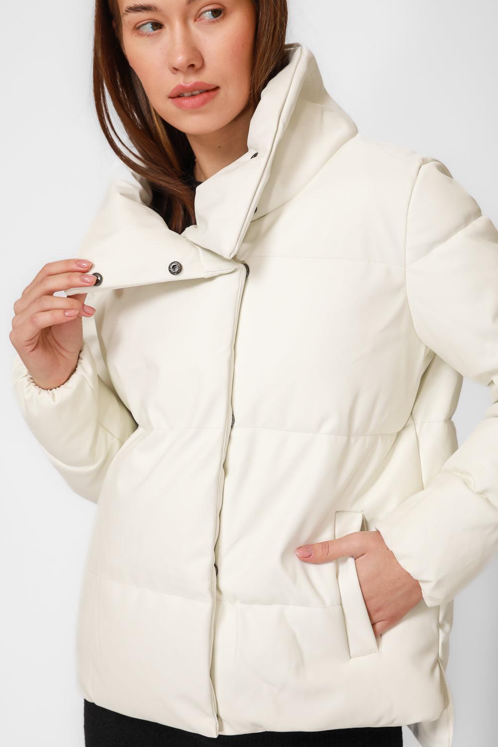 KENNETH COLE - מעיל פוך בצבע קרם - MASHBIR//365