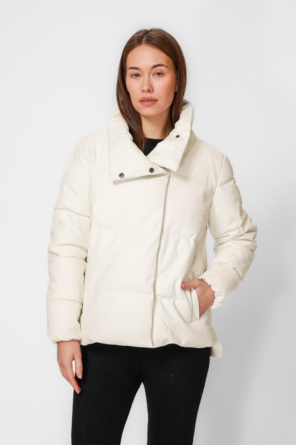 KENNETH COLE - מעיל פוך בצבע קרם - MASHBIR//365