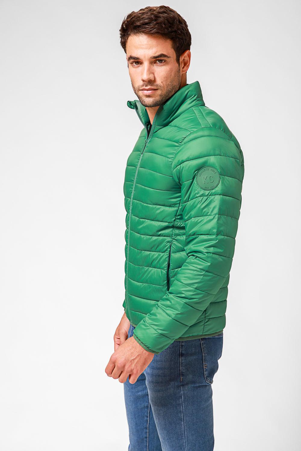 KENNETH COLE - מעיל פוף בצבע ירוק - MASHBIR//365