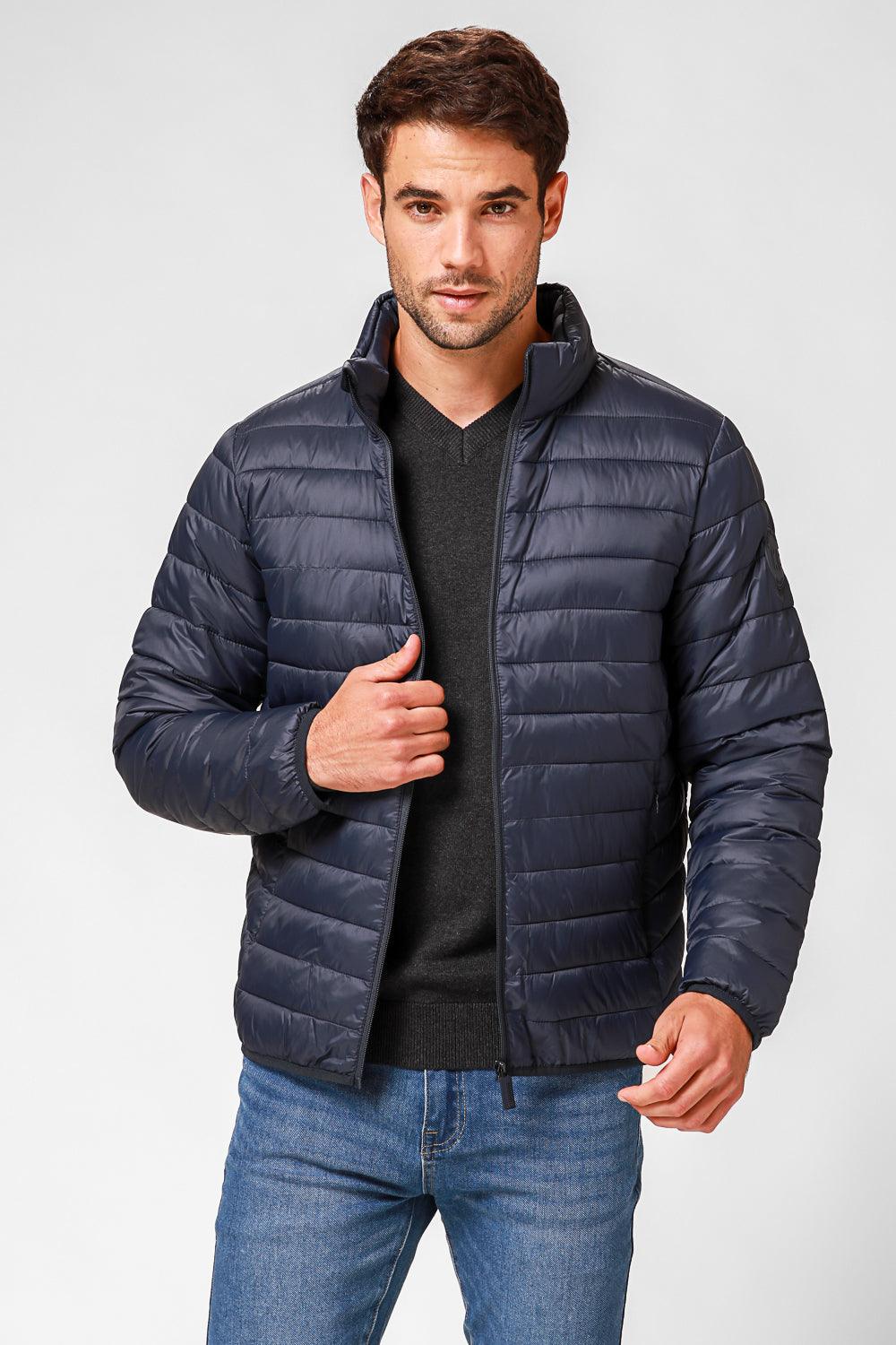 KENNETH COLE - מעיל פוף בצבע נייבי - MASHBIR//365