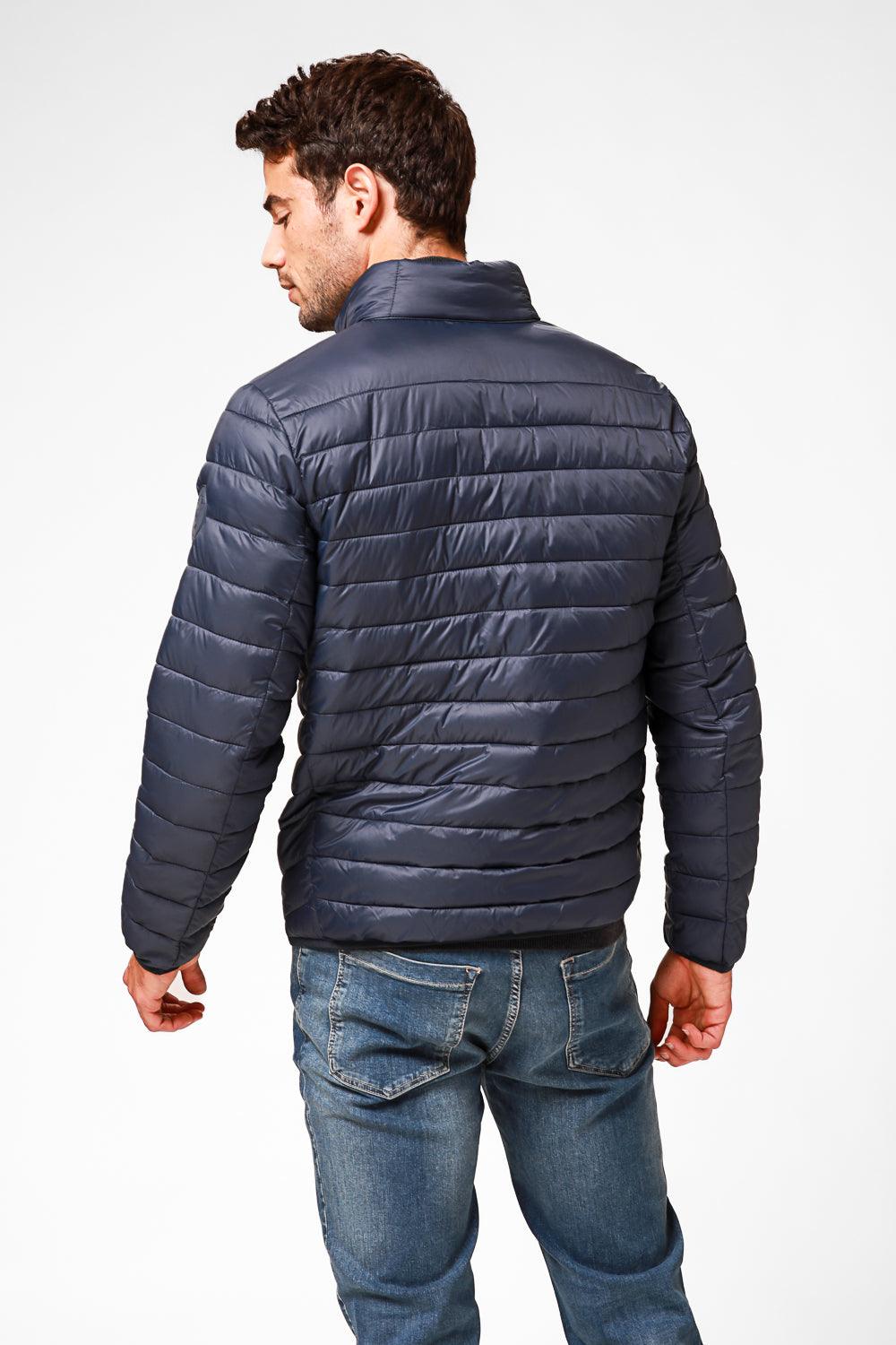 KENNETH COLE - מעיל פוף בצבע נייבי - MASHBIR//365