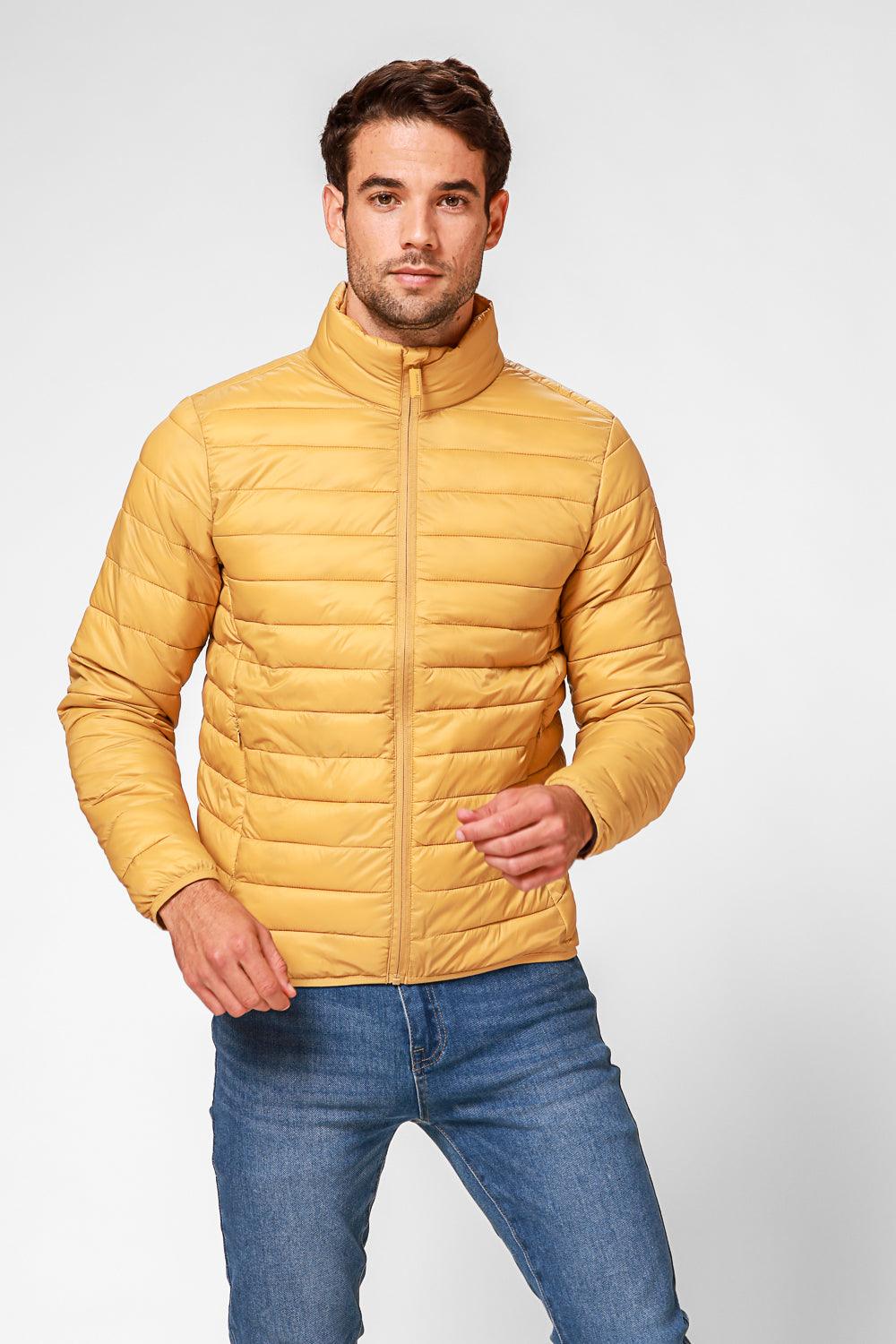 KENNETH COLE - מעיל פוף בצבע חרדל - MASHBIR//365