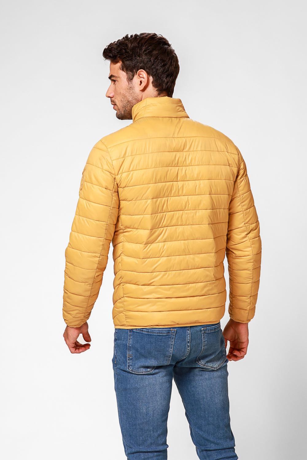 KENNETH COLE - מעיל פוף בצבע חרדל - MASHBIR//365