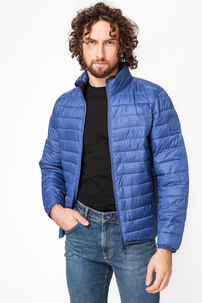 KENNETH COLE - מעיל פוף בצבע כחול רויאל - MASHBIR//365