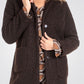 PUNT ROMA - מעיל ג'קט בד בוקלה נשים באורך ירך בצבע חום - MASHBIR//365 - 1