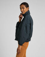 LEE - מעיל LAYER JACKET צבע פחם - MASHBIR//365