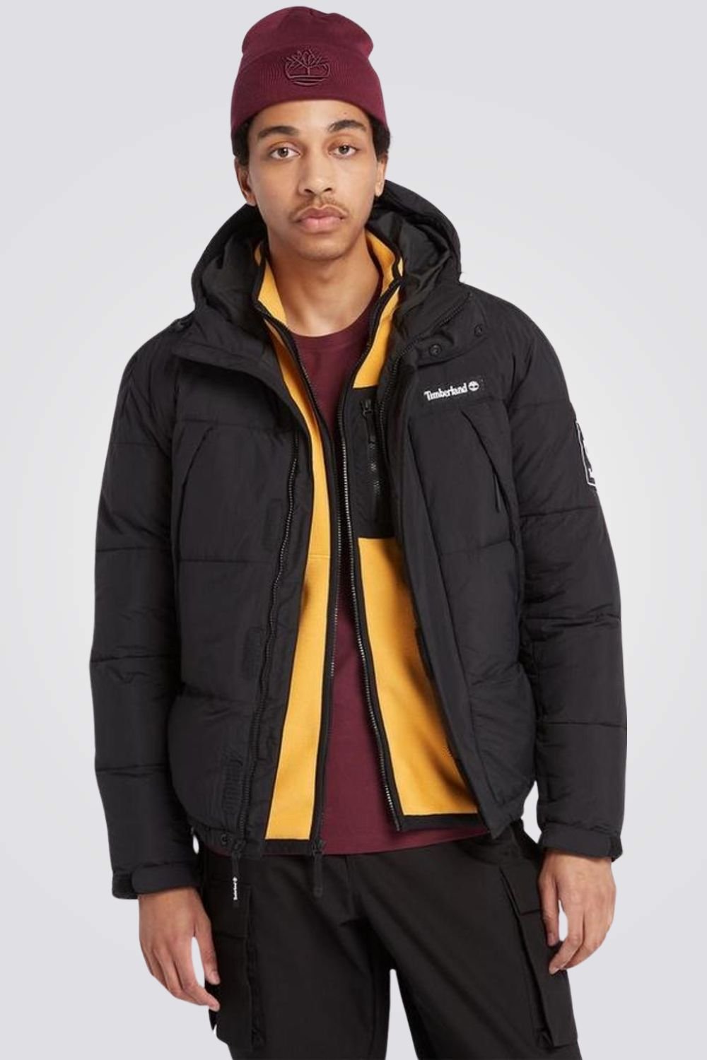 TIMBERLAND - מעיל לגברים ARCHIVE PUFFER בצבע שחור - MASHBIR//365