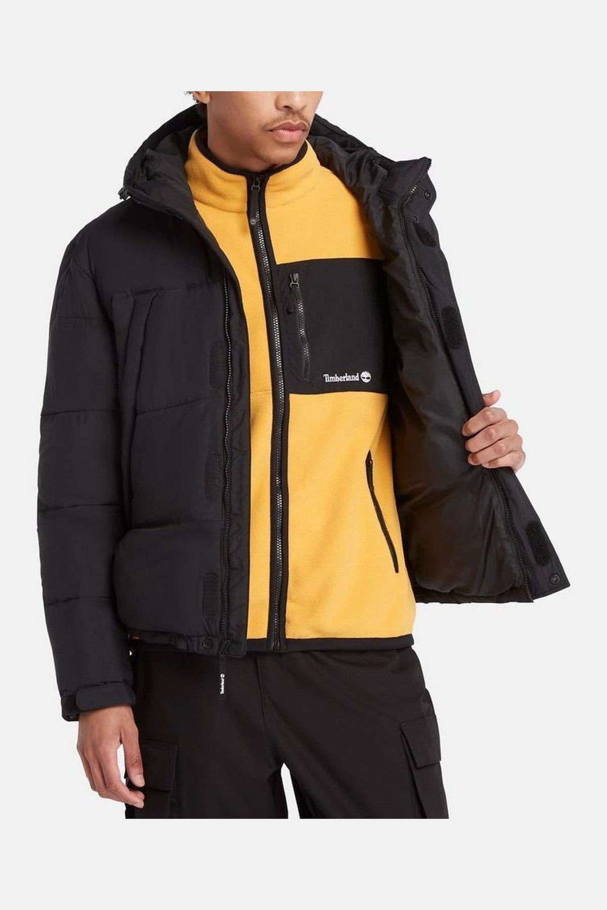 TIMBERLAND - מעיל לגברים ARCHIVE PUFFER בצבע שחור - MASHBIR//365