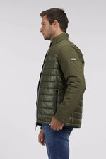 NAUTICA - מעיל מבריק לגבר בצבע ירוק זית - MASHBIR//365