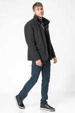 KENNETH COLE - מעיל מרופד בצבע שחור - MASHBIR//365