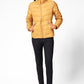 KENNETH COLE - מעיל ניילון לאישה עם קפלים בצבע חרדל - MASHBIR//365 - 4