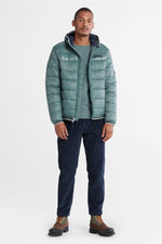 TIMBERLAND - מעיל ניילון מבודד חום בצבע ירוק - MASHBIR//365