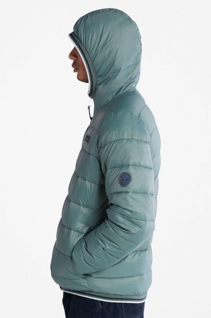 TIMBERLAND - מעיל ניילון מבודד חום בצבע ירוק - MASHBIR//365