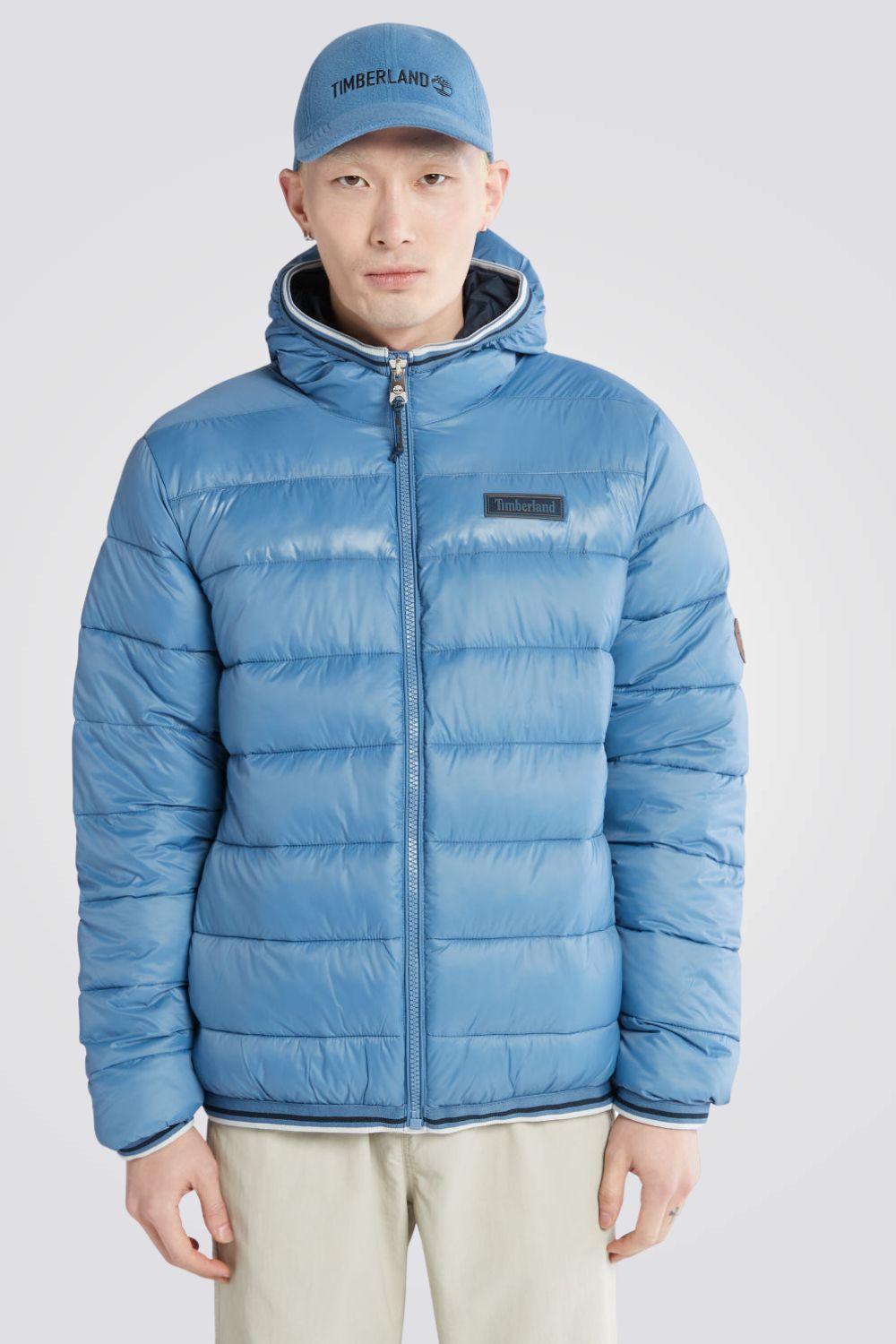 TIMBERLAND - מעיל ניילון מבודד חום בצבע תכלת - MASHBIR//365