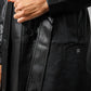 KENNETH COLE - מעיל טרנץ דמוי עור שחור - MASHBIR//365 - 2