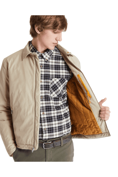 TIMBERLAND - מעיל רוח לגברים WNTRSED STRAHAM בצבע אפור - MASHBIR//365