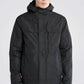 TIMBERLAND - מעיל רוח עם רוכסן וכובע בצבע שחור - MASHBIR//365 - 1