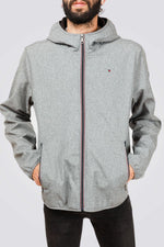 Tommy Hilfiger - מעיל סופטשל בצבע אפור - MASHBIR//365